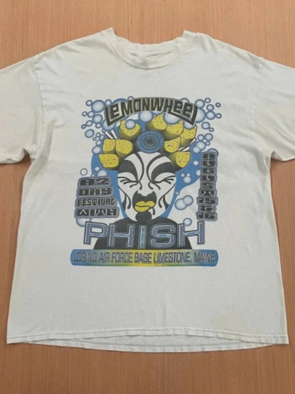 Vintage Phish Lemonwheel Festival 1998 Loring Air Force Base T-Shirt